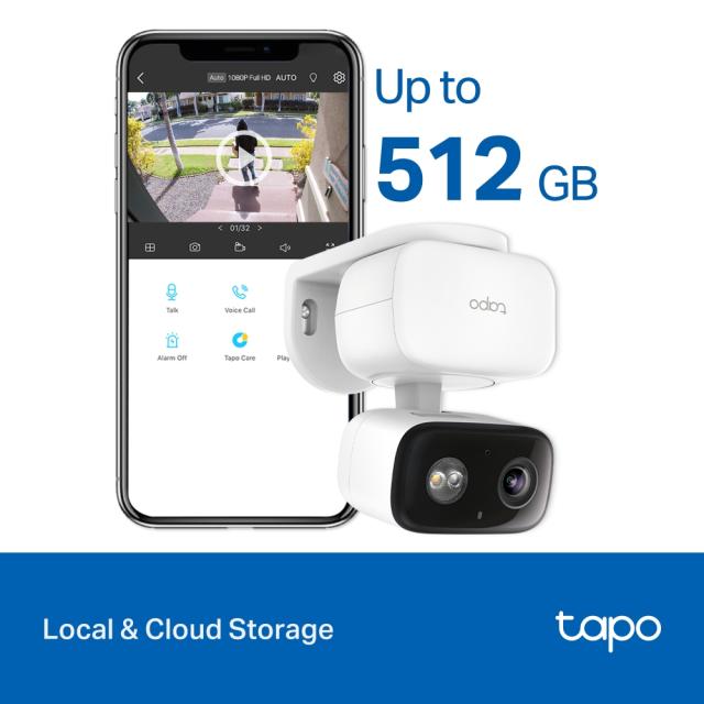 IP камерa TP-Link Tapo C206, 2Mpix (1920x1080@30fps), IR, IP65, Wi-Fi, microSD, микрофон и говорител