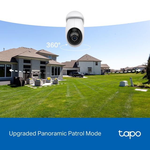IP камера TP-Link Tapo C560WS, Pan/Tilt Security, 4K, ден/нощ , Wi-F /Ethernet (RJ45), Micro SD, двупосочна комуникация