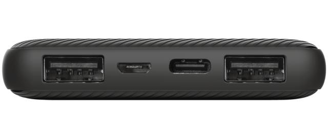Външна батерия TRUST Primo Fast Ultra-thin Powerbank 10 000 mAh, Черна