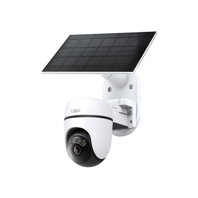 IP камера TP-Link Tapo C630 KIT с включен слънчев панел, куполна Pan/Tilt камера, 5MPix (2880x1620@15fps), IR осветеност (до 16m), IP65, Wi-Fi, microSD, микрофон и говорител