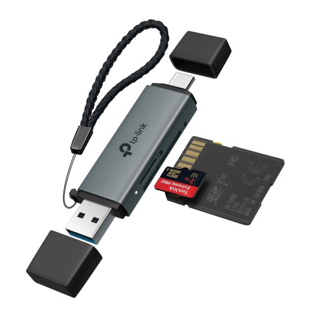 Четец за карти TP-LINK UA430C, USB 3.0 Type-C/А 3.0 към SD и microSD