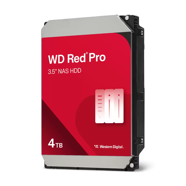 Твърд диск Western Digital Red Plus NAS, 4TB SATA 6Gb/s, 7200 rpm, 256MB кеш, 3.5" (8.89 cm)