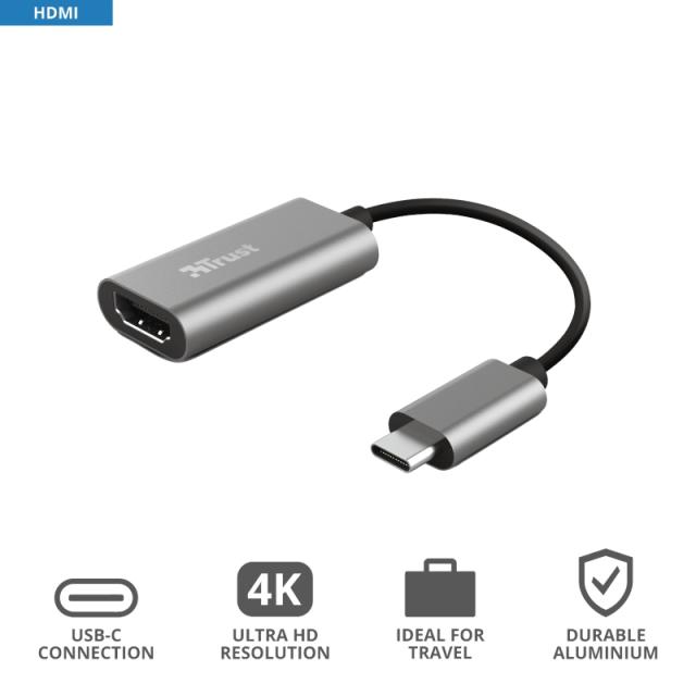 Адаптер TRUST Dalyx USB-C HDMI Adapter