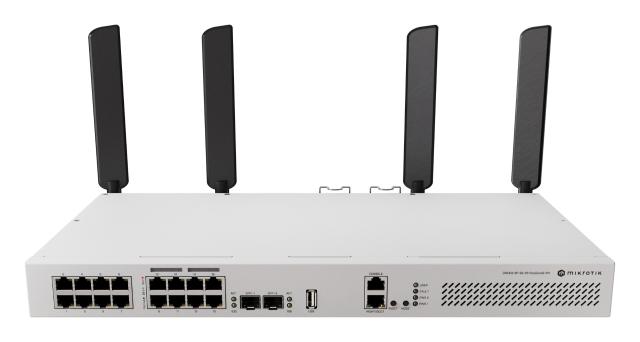 Суич MikroTik CRS418-8P-8G-2S+5axQ2axQ-RM, WiFi6, 1000 Mbps, 16x 10/100/1000Mbps RJ45 (8x PoE+), 2x SFP+