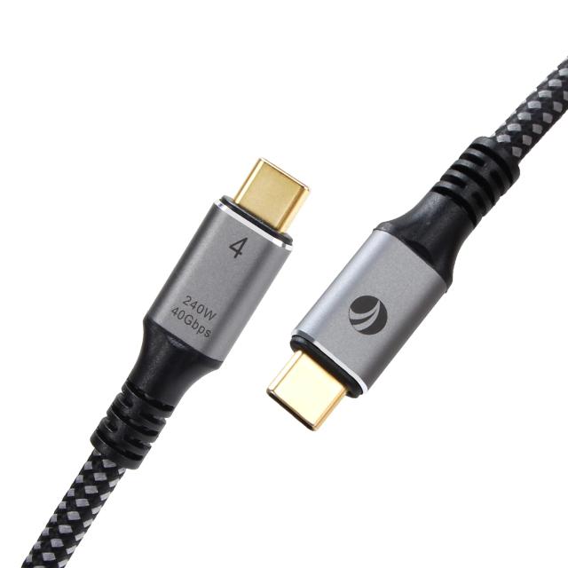 Kабел VCom USB4.0 Type-C към Type-C 40Gbps, 240W, 1.2 м
