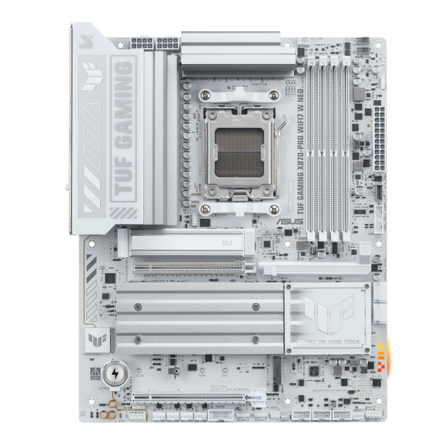 Дънна платка ASUS TUF GAMING X870-PRO WIFI7 W NEO, AM5, 4x DDR5, 4x M.2, 2x SATA 6Gb/s, Wi-Fi7+BT4.0, 1x 5Gb Ethernet, HDMI, ATX