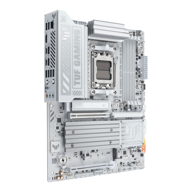 Дънна платка ASUS TUF GAMING X870-PRO WIFI7 W NEO, AM5, 4x DDR5, 4x M.2, 2x SATA 6Gb/s, Wi-Fi7+BT4.0, 1x 5Gb Ethernet, HDMI, ATX