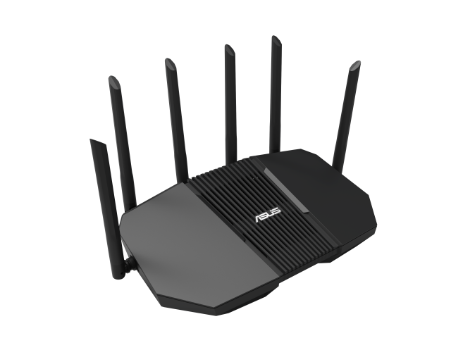 Рутер ASUS RT-BE90U Tri-Band WiFi7 BE9400 (802.11be), Ai Mesh, 2.4/5/6GHz, 3 x 2.5 Gbps LAN, 1x 2.5 Gbps WAN, 1x USB3.0
