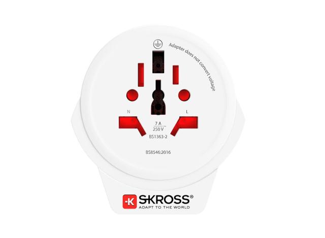 Skross универсален адаптер World към UK, USB