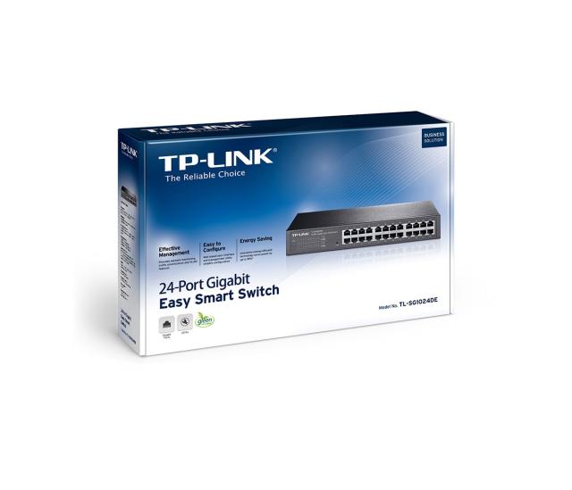 Суич TP-LINK TL-SG1024DE, 24x 10/100/1000Mbps, управляем