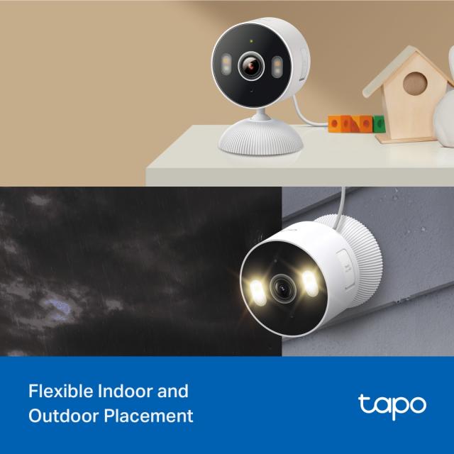 IP камера TP-Link Tapo C113, 2K QHD, 3MP, аудио, Wi-Fi, MicroSD, външна/вътрешна камера