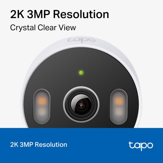 IP камера TP-Link Tapo C113, 2K QHD, 3MP, аудио, Wi-Fi, MicroSD, външна/вътрешна камера