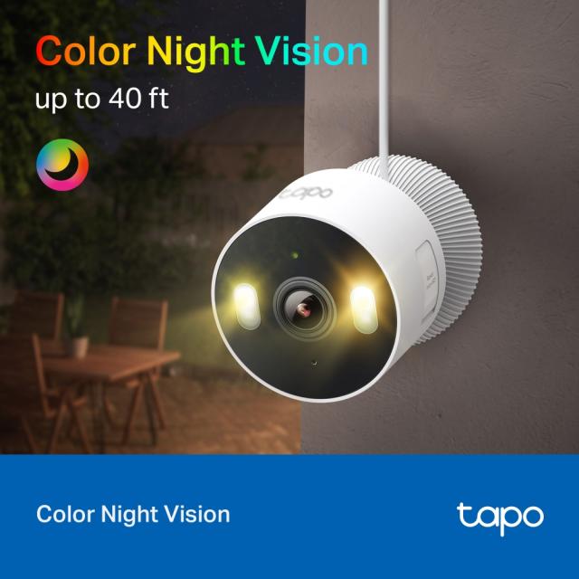 IP камера TP-Link Tapo C113, 2K QHD, 3MP, аудио, Wi-Fi, MicroSD, външна/вътрешна камера