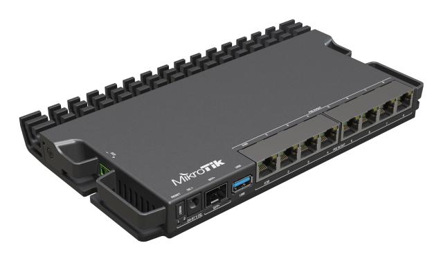 Рутер Mikrotik RB5009UPr+S+IN, 7х 10/100/1000 LAN, 1x 100/1000/2500 LAN, PoE, 1x SFP+, USB