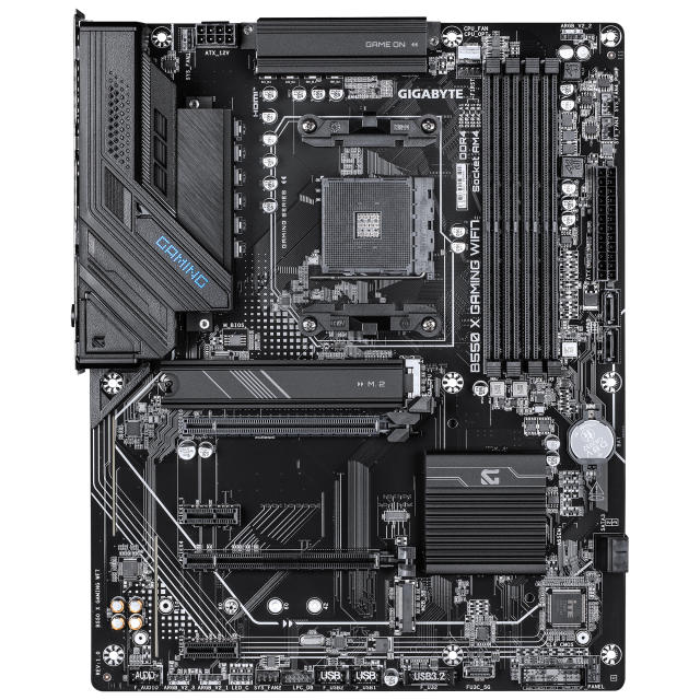 Дънна платка GIGABYTE B550 X GAMING WIFI7, AM4, 4x DDR4, 2x M.2, 4x SATA 6Gb/s, HDMI, DisplayPort, ATX