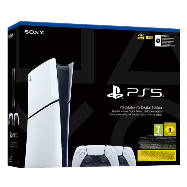 Конзола Sony PlayStation 5 (Slim) Digital + DualSense Bundle