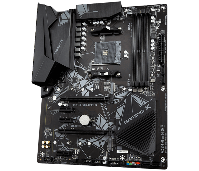 Дънна платка GIGABYTE B550 X GAMING, AM4, 4x DDR4, 2x M.2, 4x SATA 6Gb/s, HDMI, DVI-D, ATX