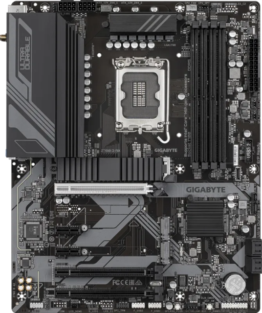 Дънна платка Gigabyte Z790 D AX, LGA1700, 4x DDR5, 3x M.2, 4x SATA 6Gb/s, HDMI, DisplayPort, ATX