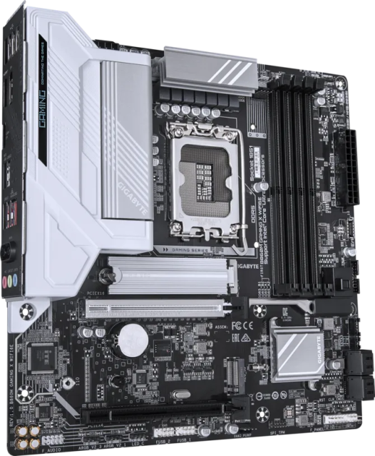 Дънна платка Gigabyte B860M GAMING X WIFI6E, LGA1851, 4x DDR5, 2x M.2, 4x SATA 6Gb/s, HDMI, DisplayPort, Micro ATX