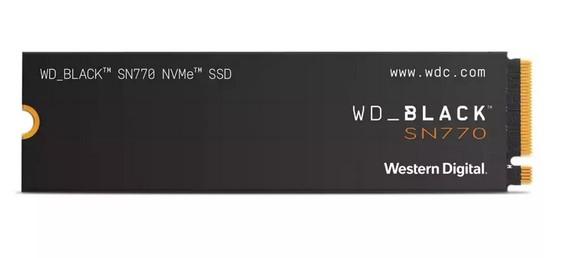 Western Digital Black SSD SN770 NVMe 1TB PCIe Gen4 16GT/s M.2 2280 WDS100T3X0E