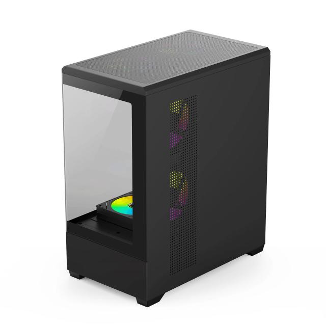 Kутия Aigo C365 Black, Middle Tower, 1x USB 3.0, 2x USB 2.0, 1x HD Audio, EATX / ATX / mATX / Mini-ITX