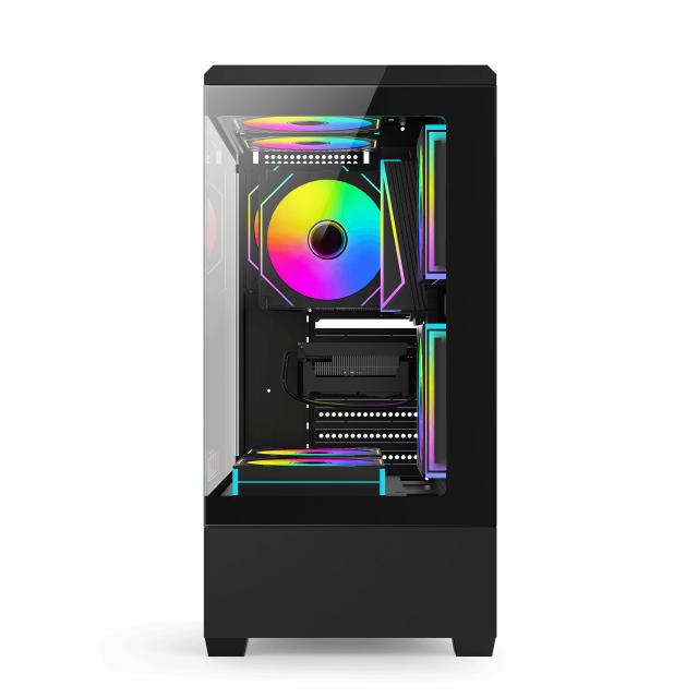Kутия Aigo C365 Black, Middle Tower, 1x USB 3.0, 2x USB 2.0, 1x HD Audio, EATX / ATX / mATX / Mini-ITX
