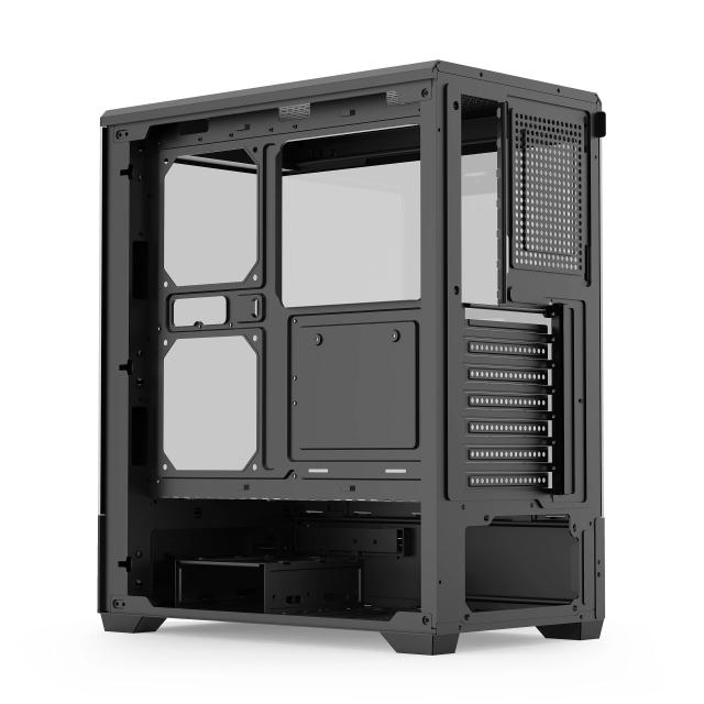 Kутия Aigo C365 Black, Middle Tower, 1x USB 3.0, 2x USB 2.0, 1x HD Audio, EATX / ATX / mATX / Mini-ITX