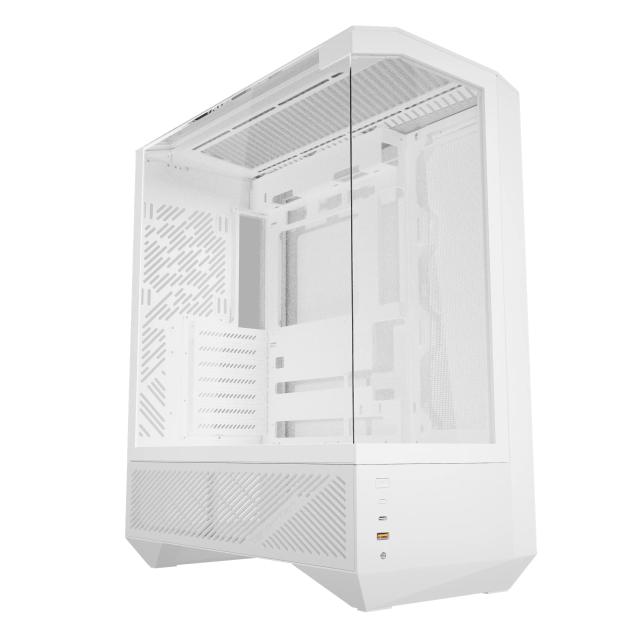 Kутия Darkflash DY460 White, Middle Tower, 1x USB 3.2, 2x USB 3.0, 1x HD Audio, ATX / mATX / Mini-ITX