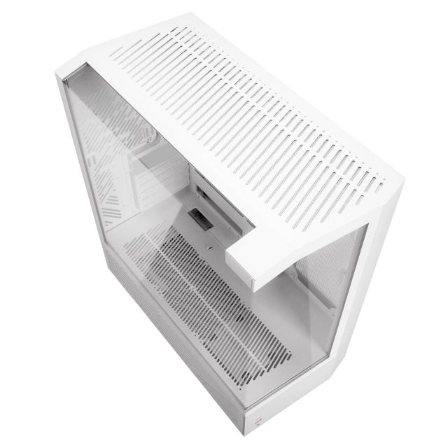 Kутия Darkflash DY460 White, Middle Tower, 1x USB 3.2, 2x USB 3.0, 1x HD Audio, ATX / mATX / Mini-ITX