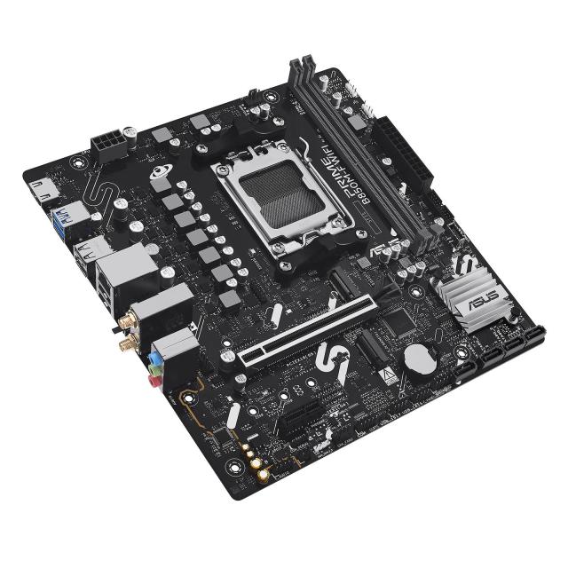 Дънна платка ASUS PRIME B850M-F WIFI, AM5, 4x DIMM, 3x M.2, 4x SATA 6Gb/s, HDMI, DisplayPort