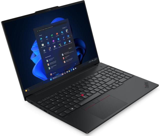 Лаптоп Lenovo ThinkPad E16 G3, AMD Ryzen 7 255H 16C (2.0 / 5.1 GHz, 24MB Cache), 16.0" (40.64 cm) WUXGA IPS Anti-glare, 32GB DDR5, 1TB M.2 NVMe SSD, Free DOS
