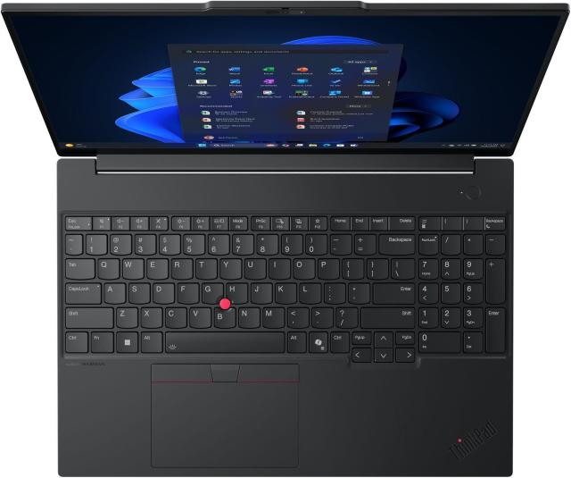 Лаптоп Lenovo ThinkPad E16 G3, AMD Ryzen 7 255H 16C (2.0 / 5.1 GHz, 24MB Cache), 16.0" (40.64 cm) WUXGA IPS Anti-glare, 32GB DDR5, 1TB M.2 NVMe SSD, Free DOS