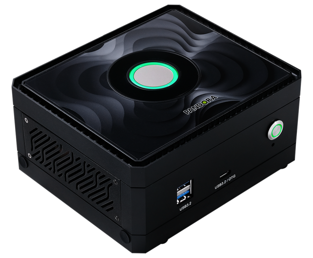 Kомпютър Palit PANDORA NVIDIA Jetson Orin NX, Arm Cortex 8C (A78AE v8.2 64-bit), 16GB LPDDR5, 128GB M.2 NVMe SSD, Wi-Fi+BT, 2x RJ45 Gigabit Ethernet, HDMI, No OS