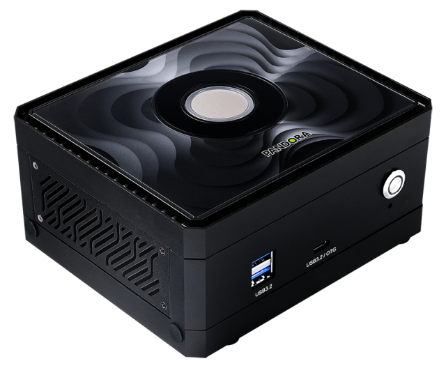 Kомпютър Palit PANDORA NVIDIA Jetson Orin NX, Arm Cortex 8C (A78AE v8.2 64-bit), 16GB LPDDR5, 128GB M.2 NVMe SSD, Wi-Fi+BT, 2x RJ45 Gigabit Ethernet, HDMI, No OS