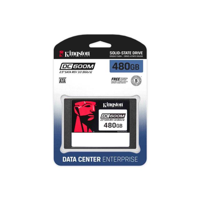 Kingston DC600M Enterprise SSD, 480GB SATA 6Gb/s, 2.5"(6.35 cm)