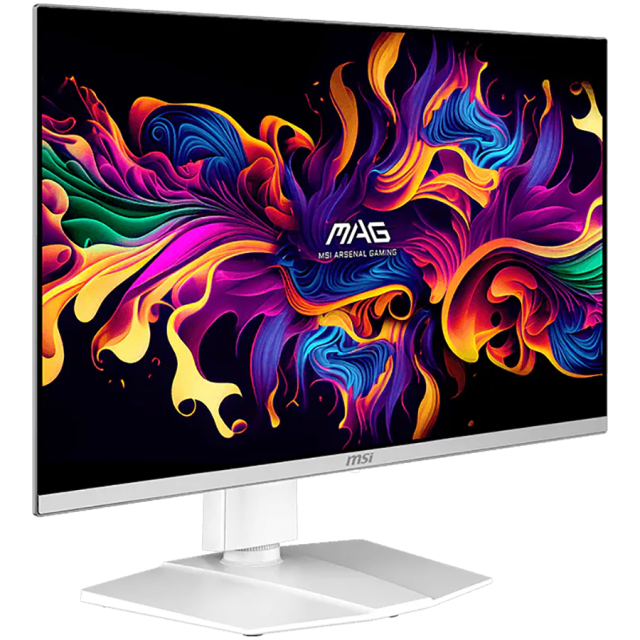 Монитор MSI MAG 272QPW QD-OLED X28, 26.5" (67.31 cm) WQHD Anti-Reflection Panel, 280Hz, 0.03ms, 1500000:1, 1000cd/m2, DisplayPort, HDMI, USB Type-C, White