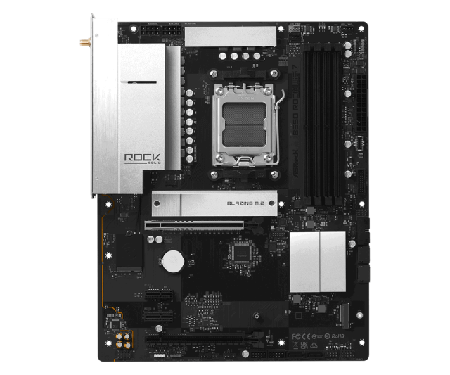 Дънна платка ASRock B650 ROCK WIFI7, AM5, 4x DDR5, 2x M.2 NVMe SSD, 4x SATA3 6.0 Gb/s, HDMI, ATX
