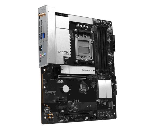 Дънна платка ASRock B650 ROCK WIFI7, AM5, 4x DDR5, 2x M.2 NVMe SSD, 4x SATA3 6.0 Gb/s, HDMI, ATX