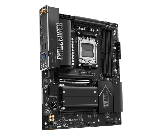 Дънна платка ASRock X870 CHALLENGER WIFI7, AM5, 4x DDR5, 4x M.2 NVMe SSD, 2x SATA3 6.0 Gb/s, HDMI, ATX