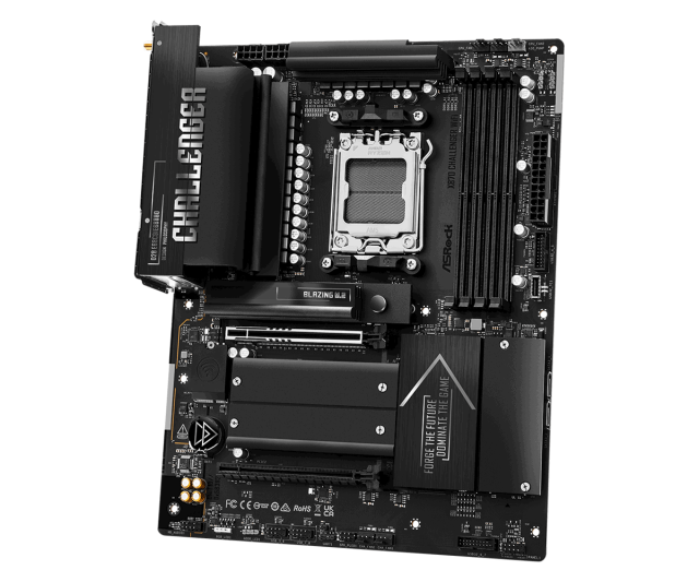 Дънна платка ASRock X870 CHALLENGER WIFI7, AM5, 4x DDR5, 4x M.2 NVMe SSD, 2x SATA3 6.0 Gb/s, HDMI, ATX