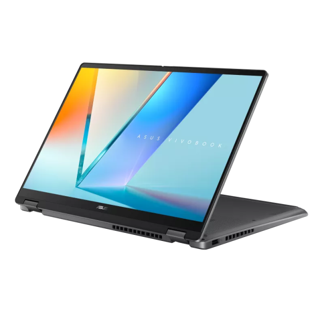 Лаптоп ASUS Vivobook 14 Flip TP3407SA-SG178W, Intel Core Ultra 7 256V 8C (2.2 / 4.8 GHz, 12 MB Cache), 14.0" (35.56 cm) WUXGA OLED Display, Touchscreen, Intel Arc 140V, 16GB LPDDR5X, 512GB M.2 NVMe SSD, Windows 11 Home