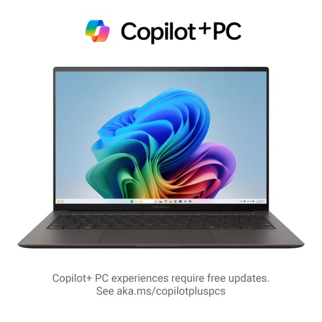 Лаптоп ASUS Zenbook S14 UX5406SA-PZ628X, Intel Core Ultra 7 256V 8C (2.2 / 4.8 GHz, 12MB Cache), 14.0" (35.56 cm) 3K OLED Anti-glare Display, Touchscreen, Intel Arc 140V, 16GB LPDDR5X, 512GB M.2 NVMe SSD, Windows 11 Pro