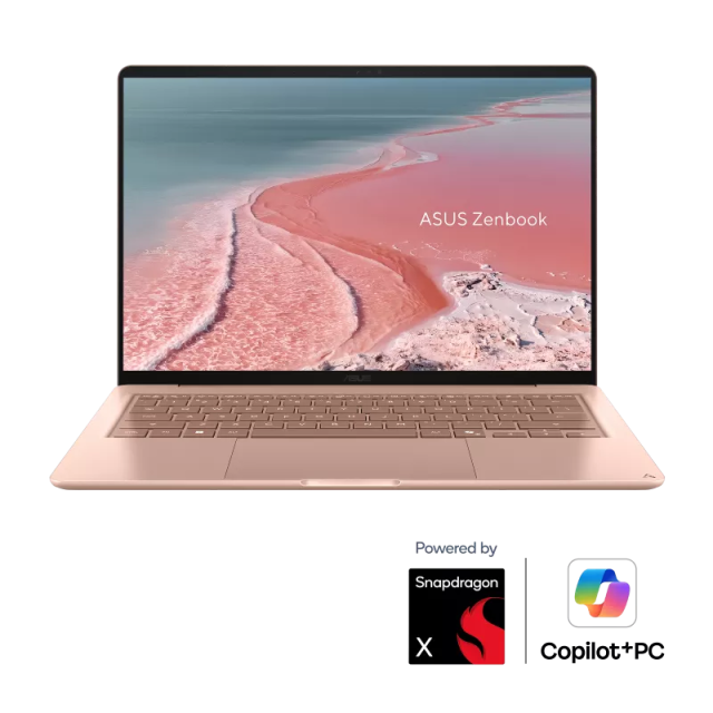 Лаптоп ASUS Zenbook 14 UX3480QA-U1097WNA, Qualcomm Snapdragon X X1-26-100 8C (2.98 GHz, 12MB Cache), 14.0" (35.56 cm) WUXGA OLED Display, Qualcomm Snapdragon X Adreno X1-45, 16GB LPDDR5X, 256GB M.2 NVMe SSD, Windows 11 Home