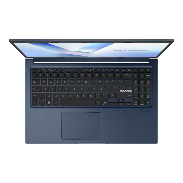 Лаптоп ASUS Vivobook 15 2026 X1504MA-BQ601, Intel Core 3 304 5C (1.4 / 4.3 GHz, 6MB Cache), 15.6'' (39.62 cm) FHD IPS Anti-glare Display, Intel Graphics 1 Xe3, 8GB DDR5, 256GB M.2 NVMe SSD, No OS