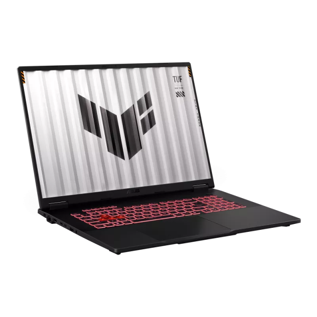 Лаптоп ASUS TUF Gaming A18 2025 FA808UP-S8020, AMD Ryzen 7 260 8C (3.8 / 5.1 GHz, 16MB Cache), 18.0" (45.72 cm) WUXGA IPS Anti-glare Display, NVIDIA GF RTX5070 8GB GDDR7 DLSS4, 16GB DDR5, 512GB M.2 NVMe SSD, No OS