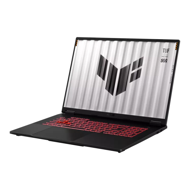 Лаптоп ASUS TUF Gaming A18 2025 FA808UP-S8020, AMD Ryzen 7 260 8C (3.8 / 5.1 GHz, 16MB Cache), 18.0" (45.72 cm) WUXGA IPS Anti-glare Display, NVIDIA GF RTX5070 8GB GDDR7 DLSS4, 16GB DDR5, 512GB M.2 NVMe SSD, No OS