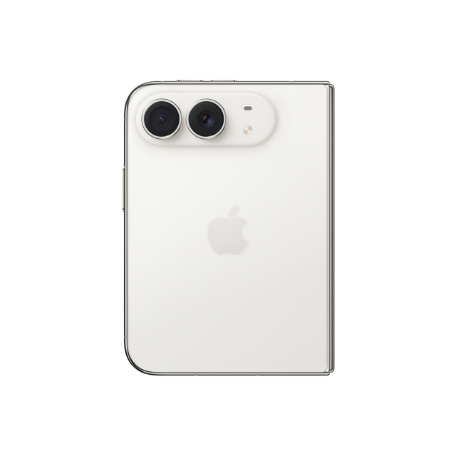Смартфон Apple iPhone Duo Star White, 7.6" (19.30cm) OLED 120Hz + 5.4" (13.71cm) OLED 120Hz дисплей, Apple A20 Pro 6C (2x 4.93 / 4x 2.8 GHz), Dual SIM, 12GB RAM, 256GB Flash памет, 48 + 48 & 12 Mpix камери, iOS