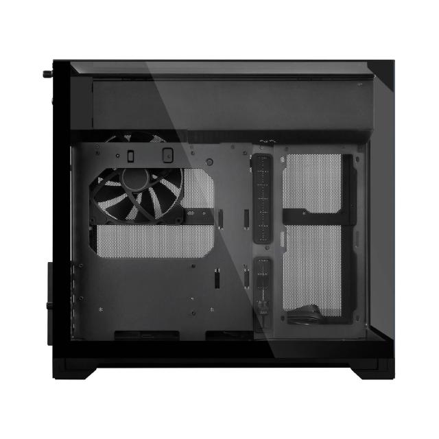 Кутия Lian-Li O11 Vision-M Black, Mini Tower, 2x USB 3.0 Type-A, 1x USB Type-C, 1x HD Audio, mATX, Mini-ITX