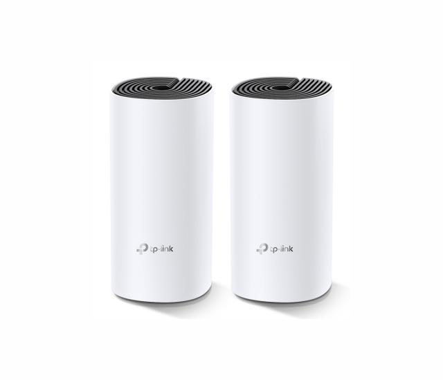 Мрежови комплект TP-Link Deco M4(2-pack), AC1200, MU-MIMO, 2.4 / 5 GHz (300 + 867 Mbps), Wireless AC, Bluetooth