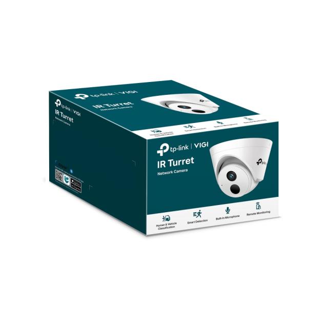 IP камера TP-Link VIGI C420I(2.8mm), куполна, 2Mpix (1920x1080)@30fps,  IR осветеност (до 30 метра), външна, PoE